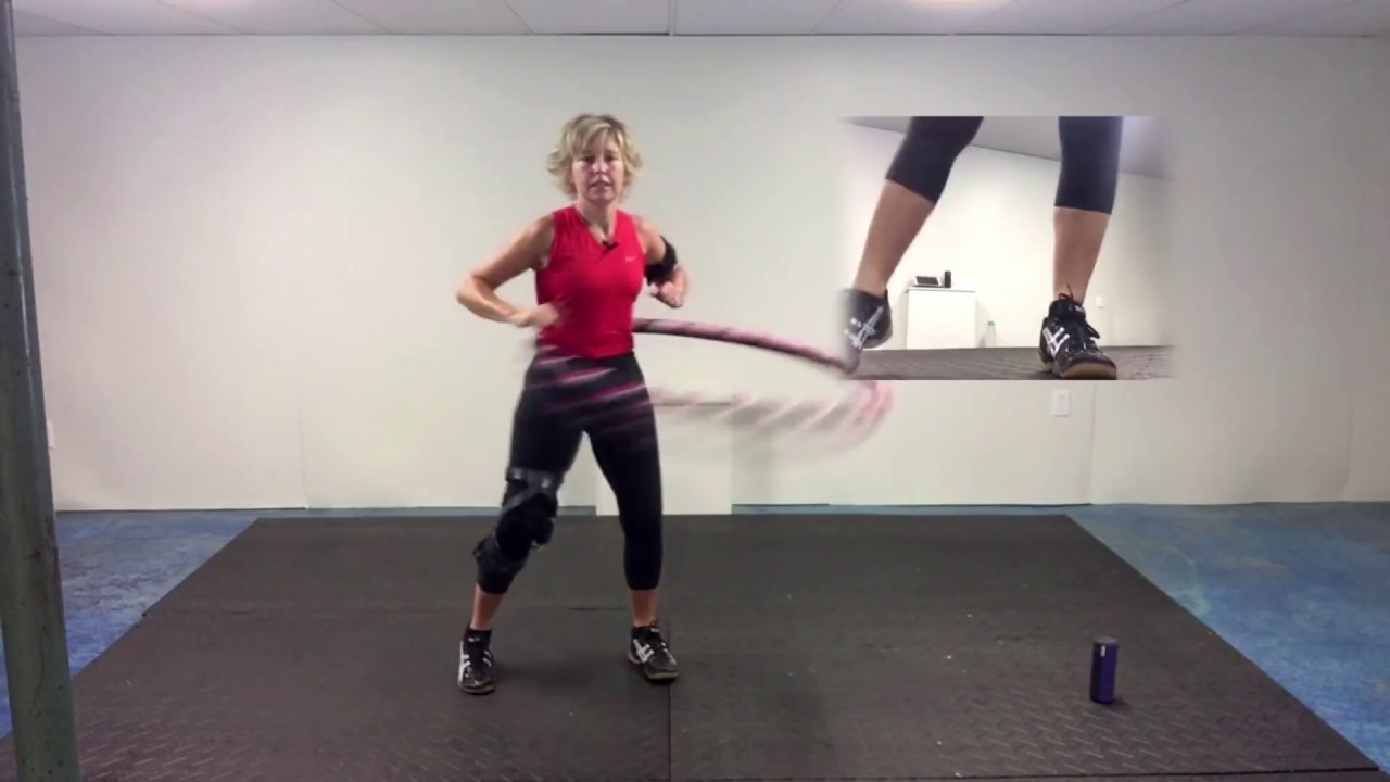 Weighted Hula Hoop intermediate with beginner modifications