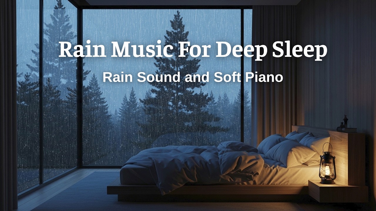 Peaceful Rainfall with Piano – Soothing Evening Music to Relax Your Mind and Drift to Sleep
