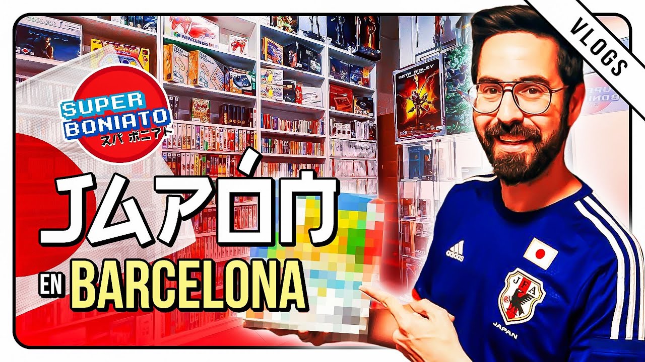 VISITAMOS una TIENDA INCREÍBLE en BARCELONA!! VLOG SUPER BONIATO 2024 @RetroGameLovePro @daniju3141