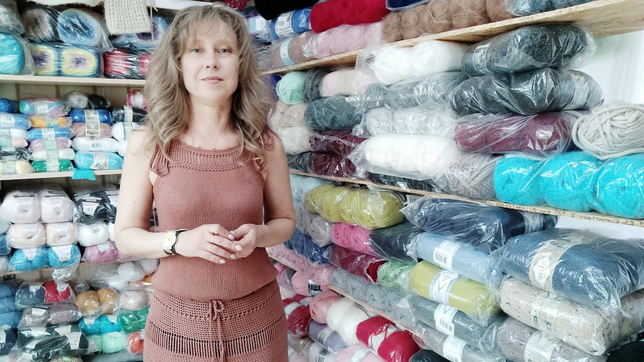 Сарафан спицы + крючок . Самое долгое моё вязание