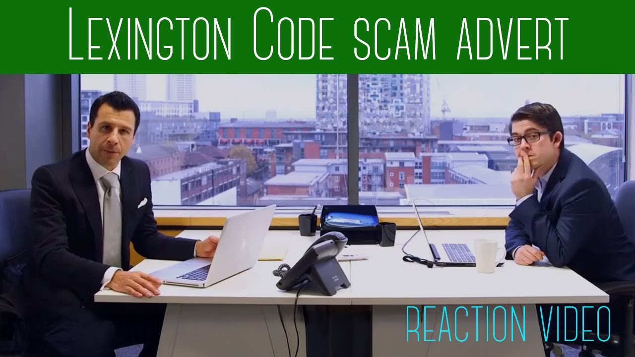 Lexington Code investment scam advert reaction video
