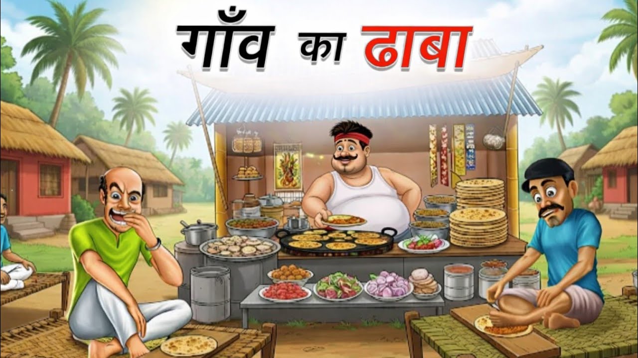 गांव का ढाबा | Hindi Kahaniya | Moral Stories | Cartoon Animation Story 
