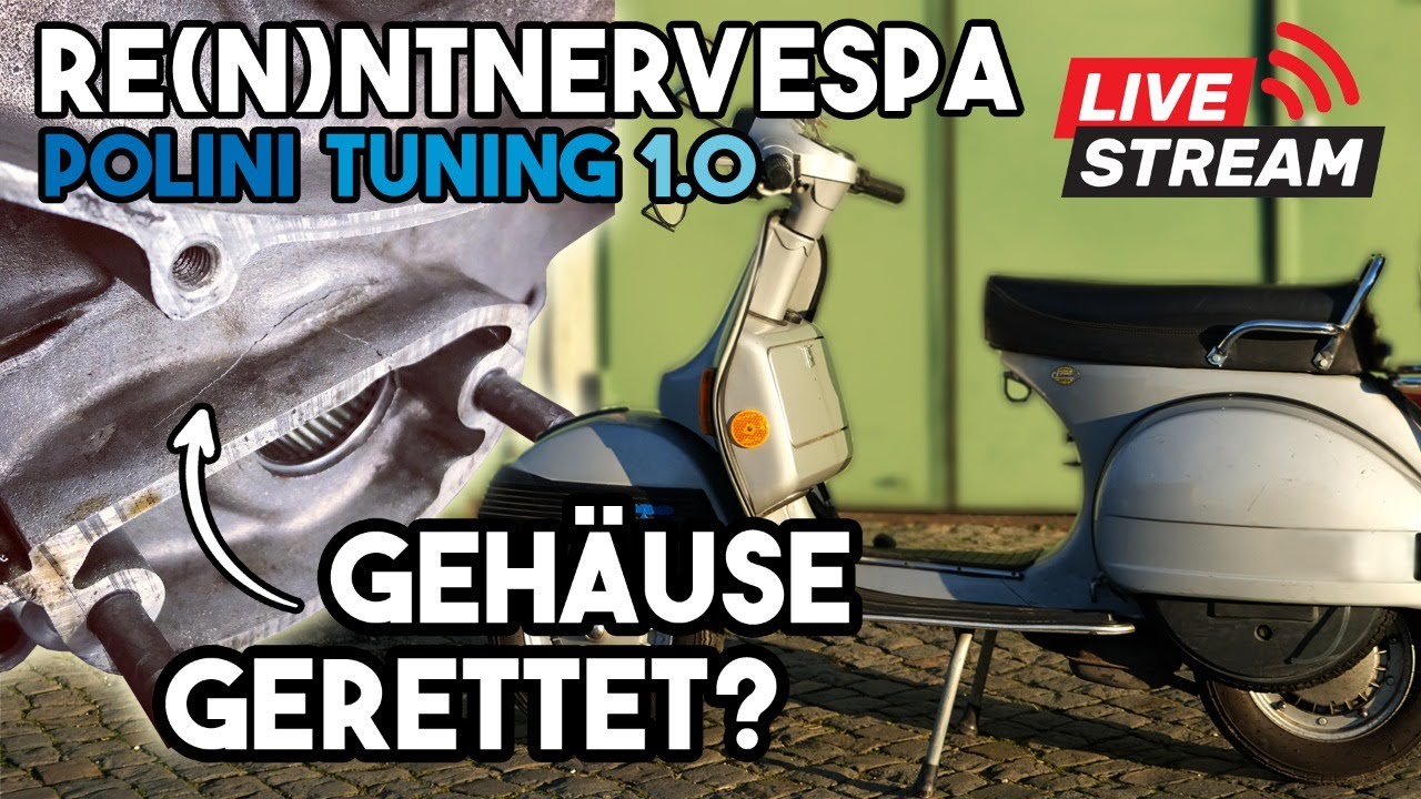 #Live: Was ihr beim Motorzusammenbau NICHT machen solltet! | Rentnervespa | Polini 210 | Teil 4