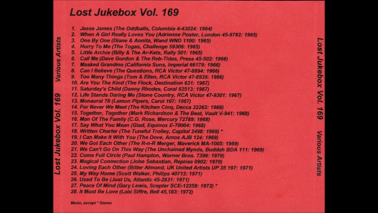 Scott Walker – My Way Home 1970 Stereo [Jeffrey Glenn's Lost Jukebox Volume 169]
