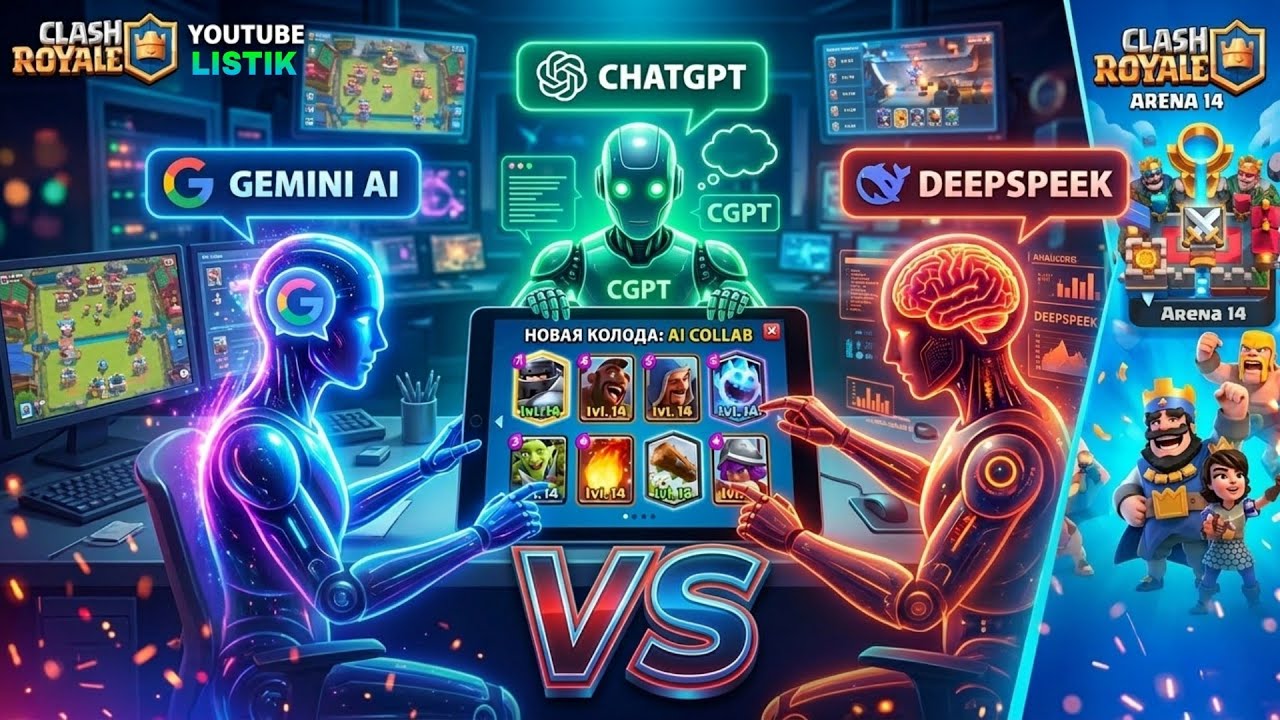 Турнир Ai: Чья колода в Clash Royale лучше?