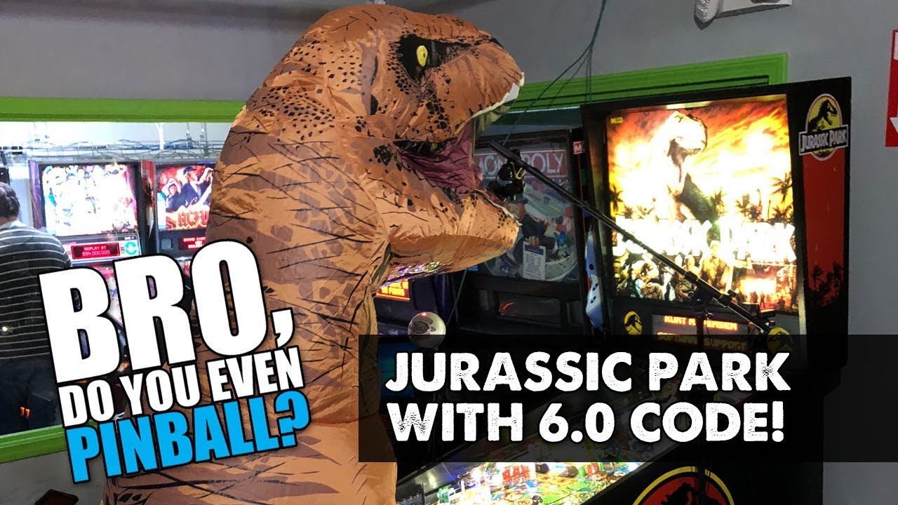 Jurassic Park pinball w/ 6.0 code! (Data East, 1993) 12/7/17 