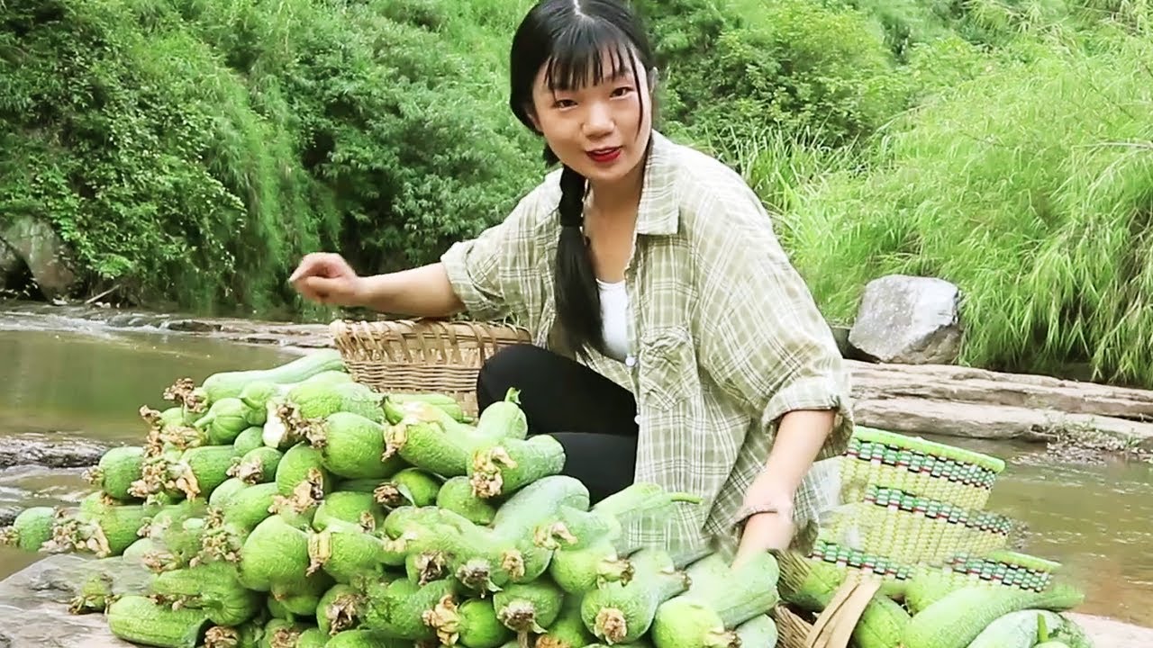 8角1斤的絲瓜，妹子大膽買100斤曬絲瓜乾，曬乾後傻眼了！ 【燕麥行遊】