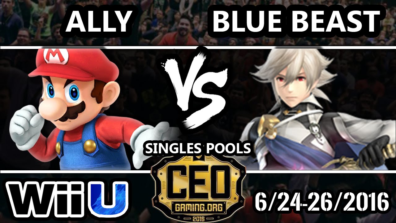 CEO 2016 Smash 4 - Blue Beast (Corrin) Vs. Ally (Mario) SSB4 Tournament - Smash Wii U