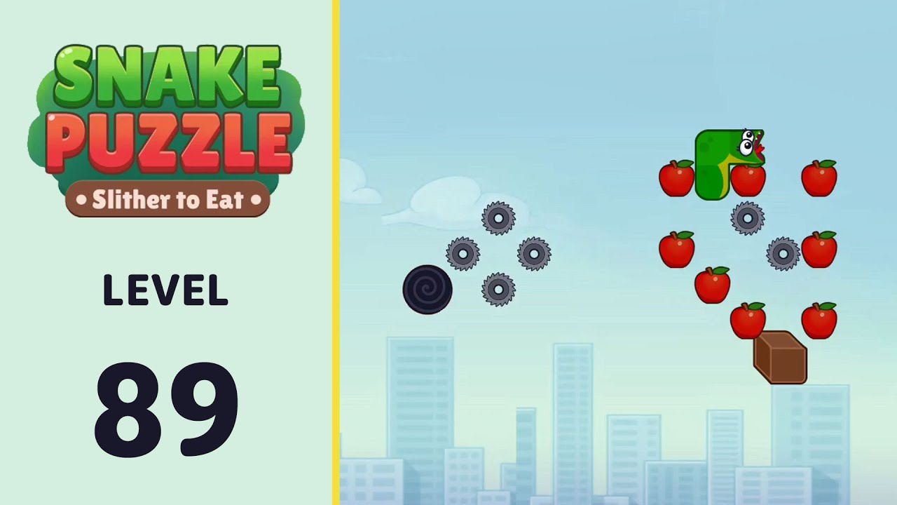 Snake Puzzle: Slither to Eat Level 89 | Every Puzzle Solved! 🎯