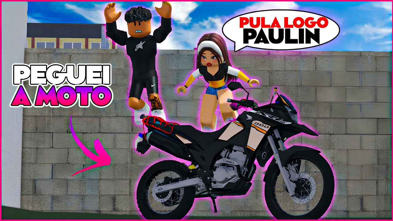 ROBLOX - PULEI NO PATIO PRA RECUPERAR MINHA MOTO *deu ruim?*