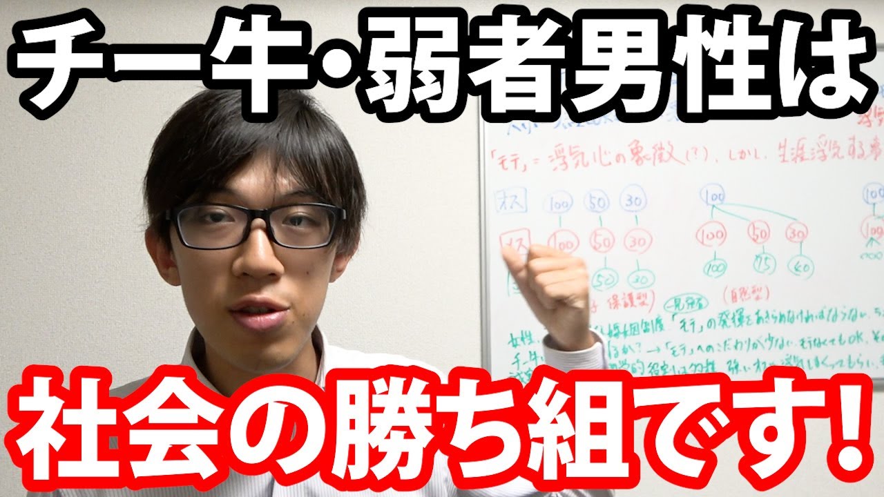 チー牛・弱者男性は社会の勝ち組です！
