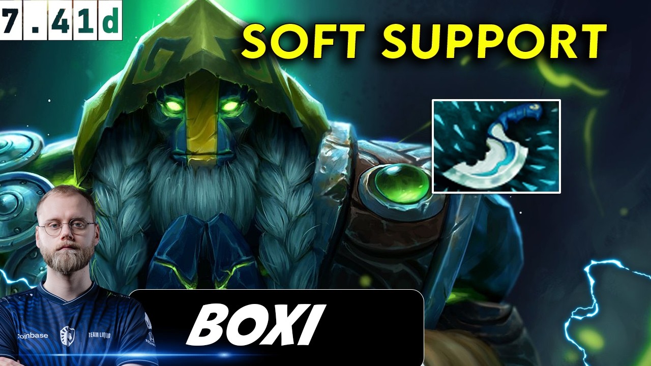 Boxi Earth Spirit Soft Support - Dota 2 Patch 7.41d Pro Player Gameplay