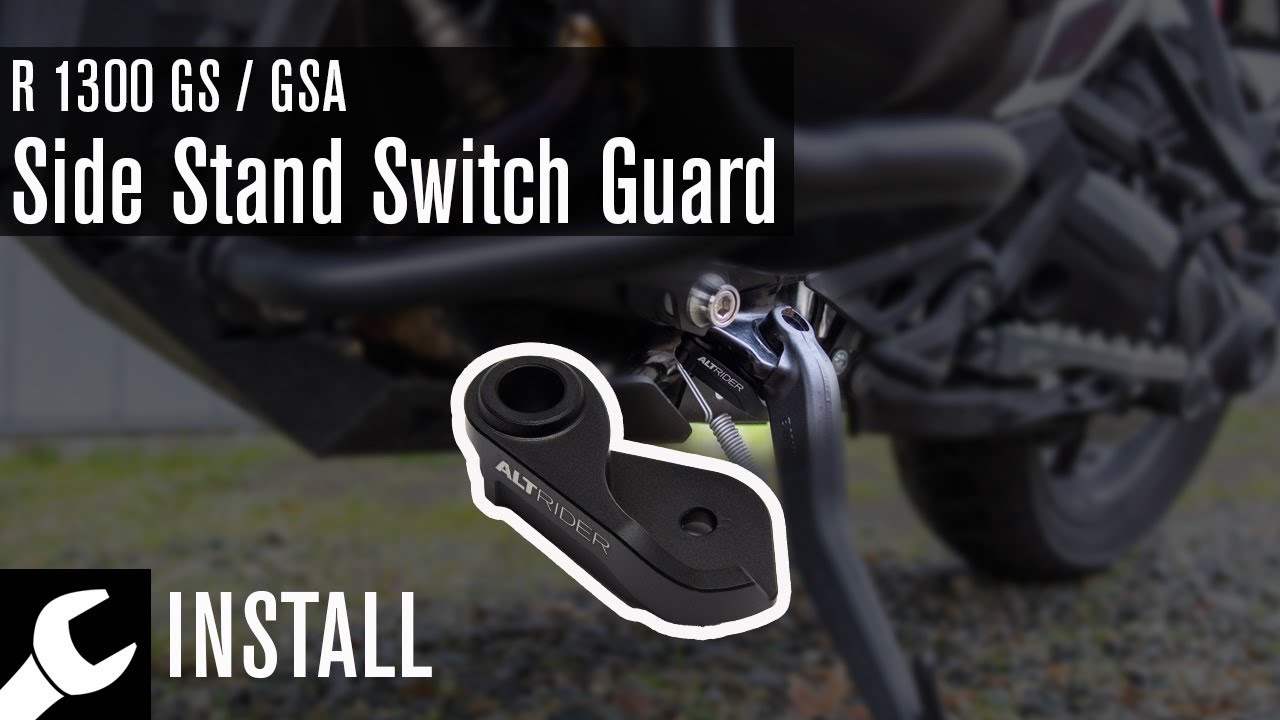 BMW R 1300 GS/GSA Side Stand Switch Guard Install Video By AltRider