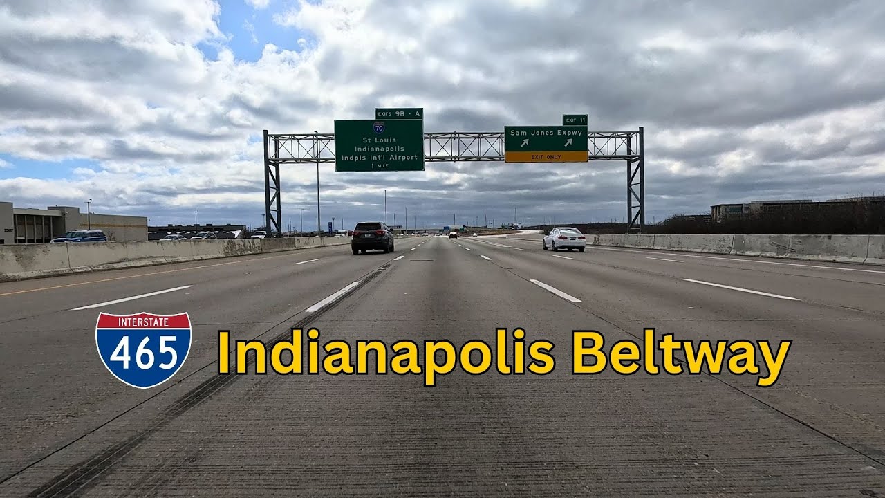I-465 Indianapolis Beltway Drive 🚗 | West Side → South Side | 4K GoPro