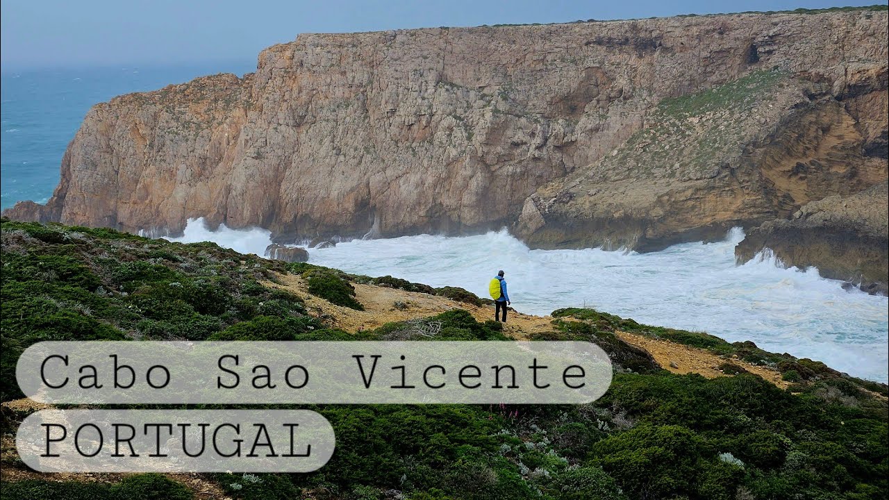 Hiking southwesternmost point of mainland Europe. Algarve, Portugal