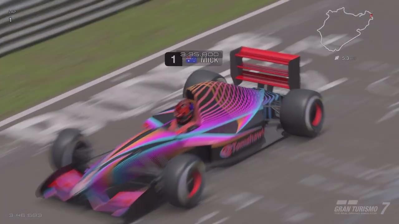 RS5 swapped F3500-B Nordschleife broadcast