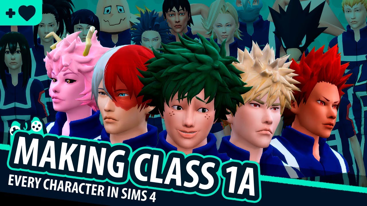 Making every MHA 1A Character in the Sims 4