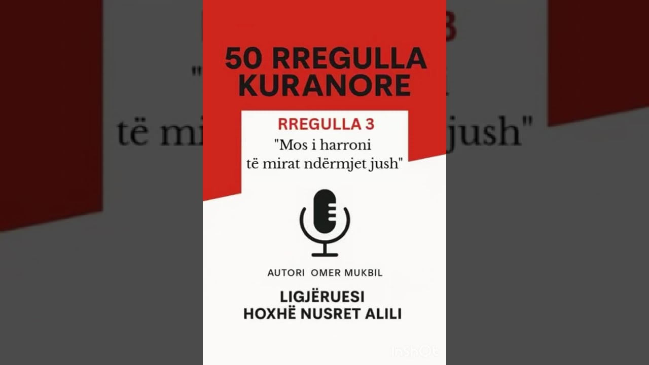 03. Mos i harroni të mirat ndërmjet jush - Nusret Alili