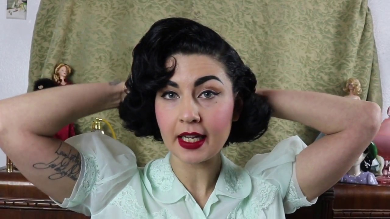 How to Brush Out a 1950s Wet Set Baby Middy Haircut