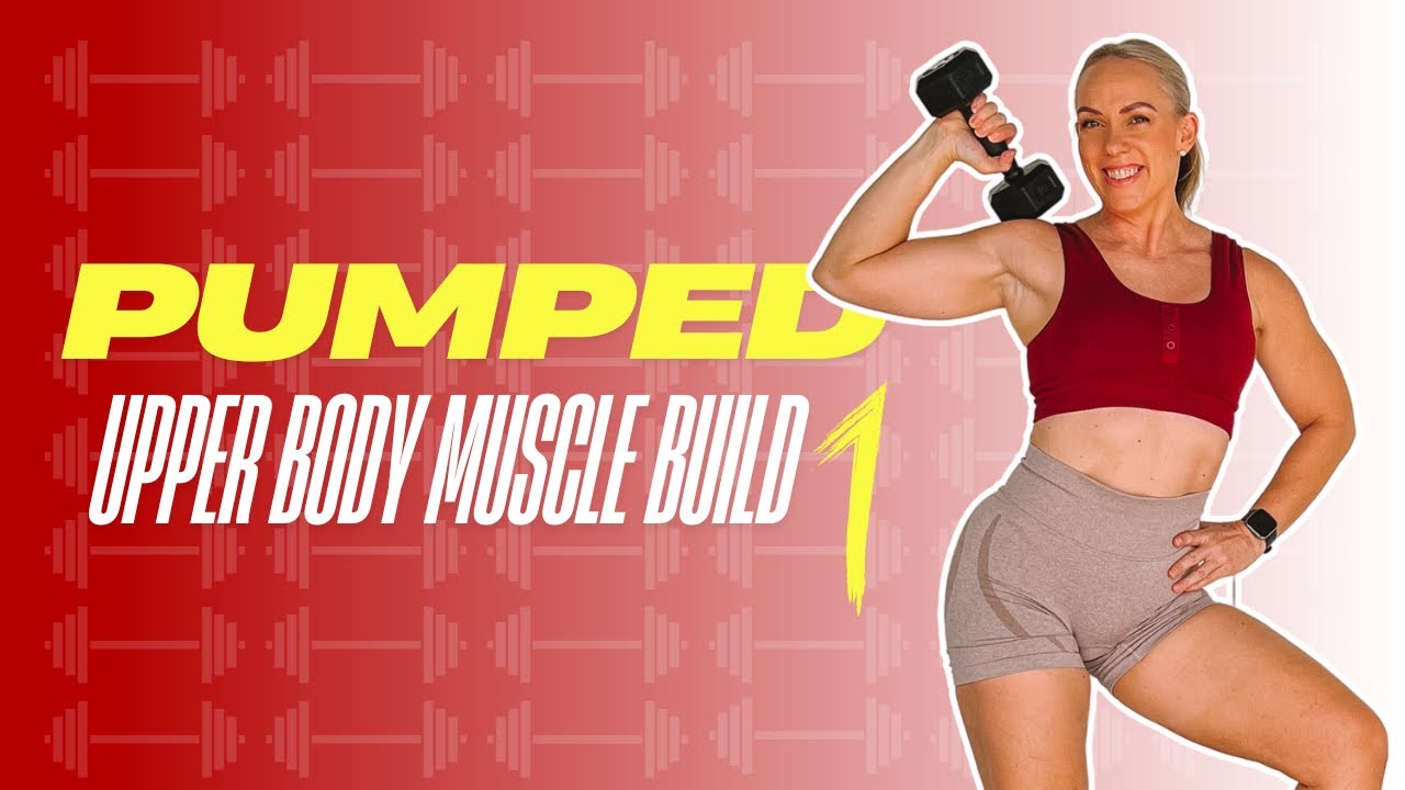 UPPER BODY and ABS Workout | Muscle Gain for Women | PUMPED WORKOUT 1