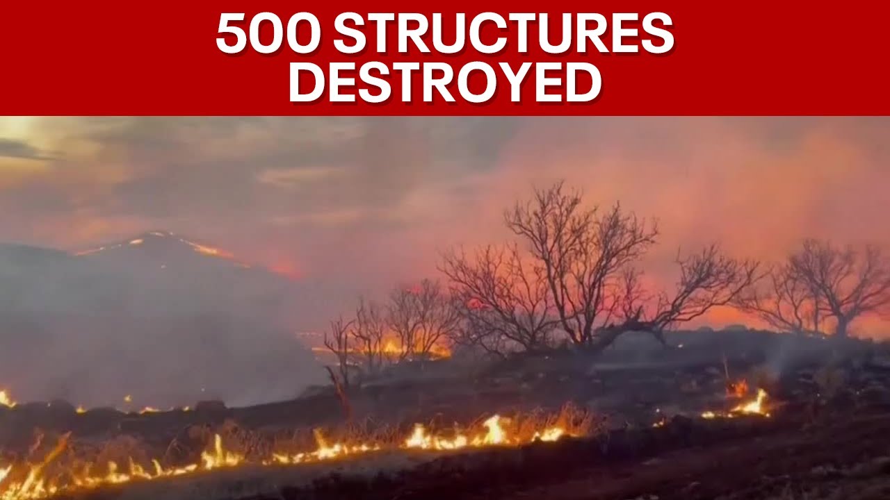 Texas Panhandle wildfires: Deadly fires destroy up to 500 structures