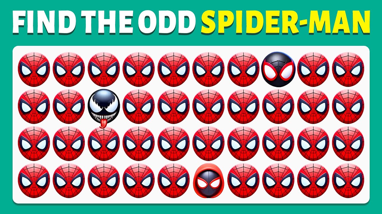 Find the ODD Spider Man – Marvel Spider Man 2 Game Edition Quiz! Cow Quiz