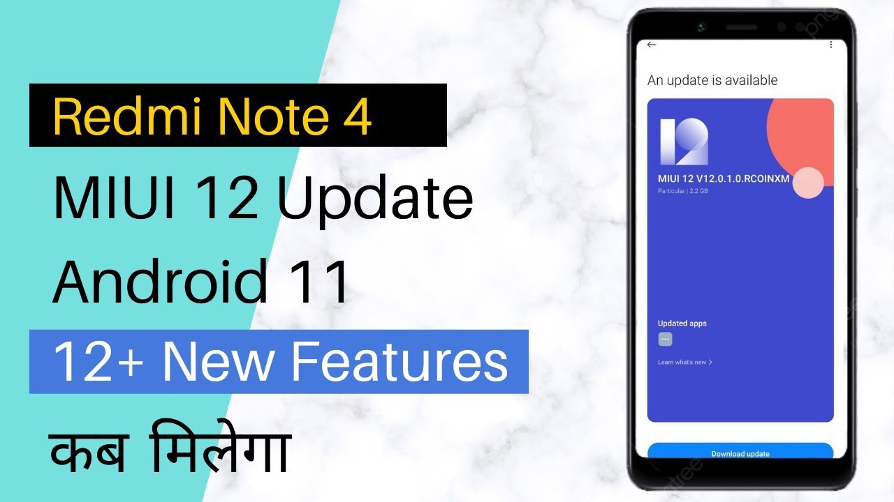 redmi note 4 miui 12 update | how to install miui 12 on redmi note 4 | redmi note 4 android 9 update