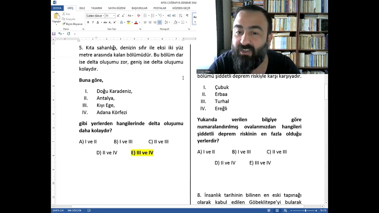 Coğrafya'dan Sınava Kadar Her Gün Muhteşem Bir Deneme Sınavı! - 66