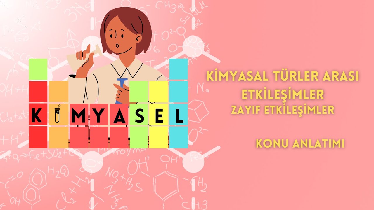 TYT KİMYA|Kimyasal Türler Arası Etkileşimler|Zayıf Etkileşimler|Hidrojen Bağı-Vanderwals Bağları