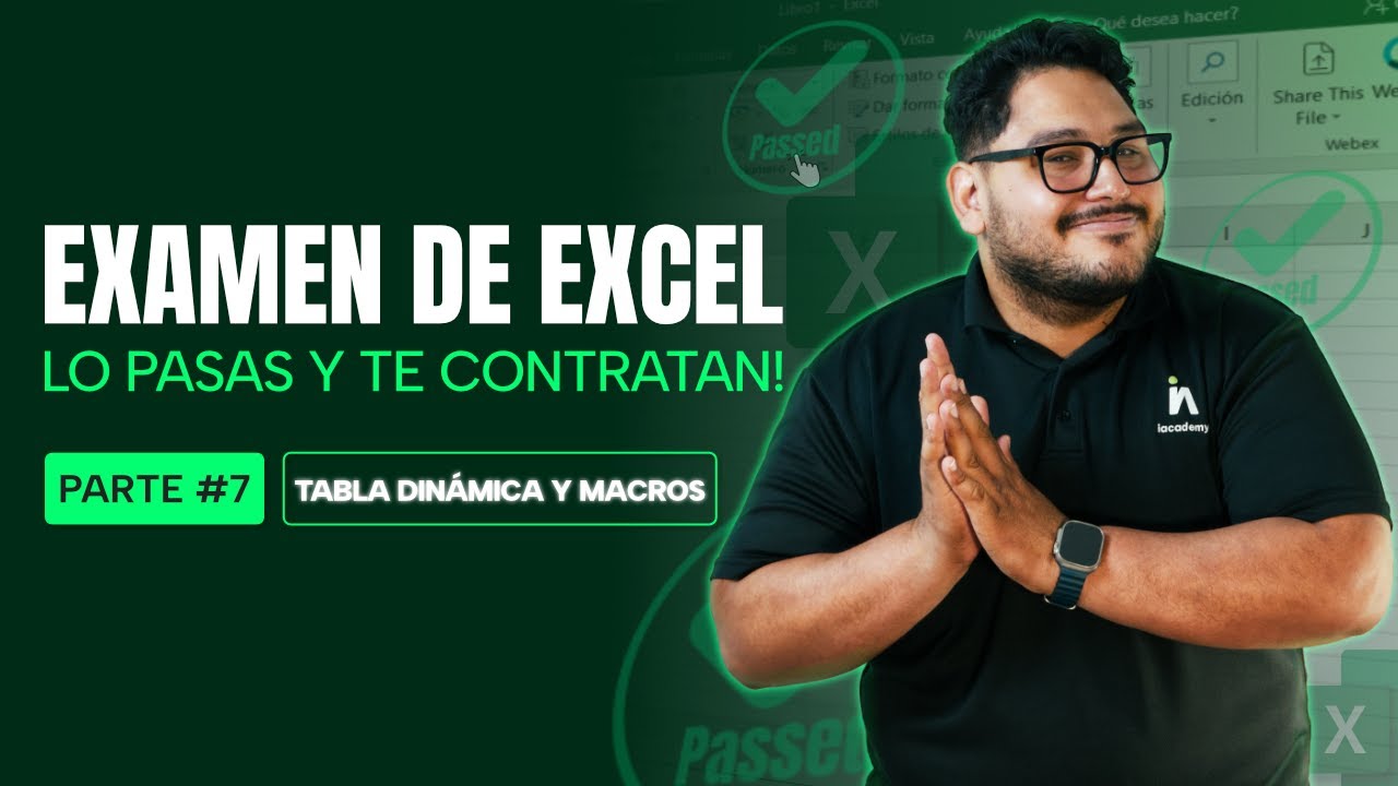 Examen de Excel para trabajo | Parte N°7 | No te rindas, estás cada vez más cerca de lograrlo 💪✨