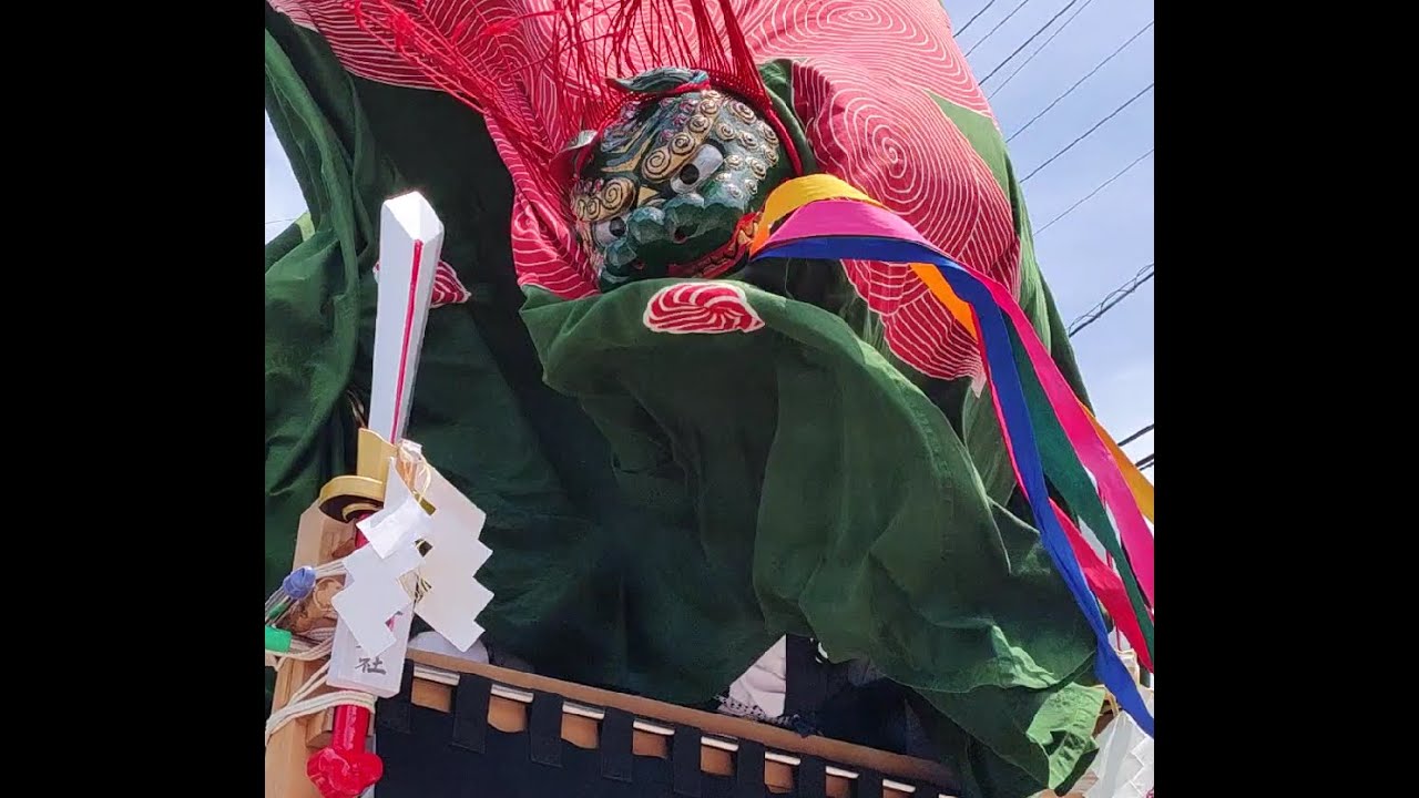 令和6年藪原神社例大祭本祭り_御神輿出発から上獅子寄け合い