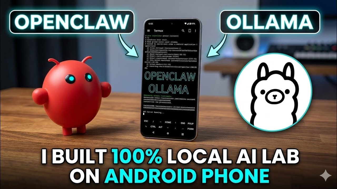 Я создал локальную лабораторию агентного ИИ на телефоне Android, используя Ollama OpenClaw для пр...