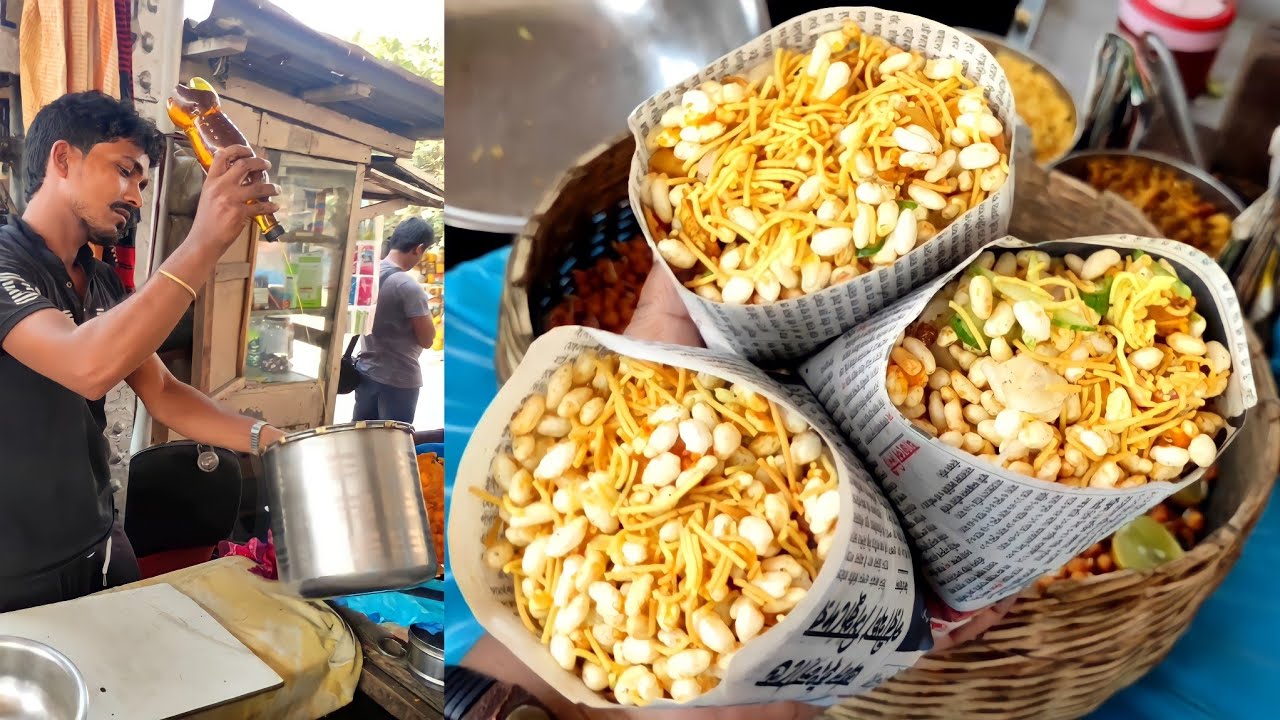 Famous Jhal Muri Wala of kolkata - Bengali Street Food India