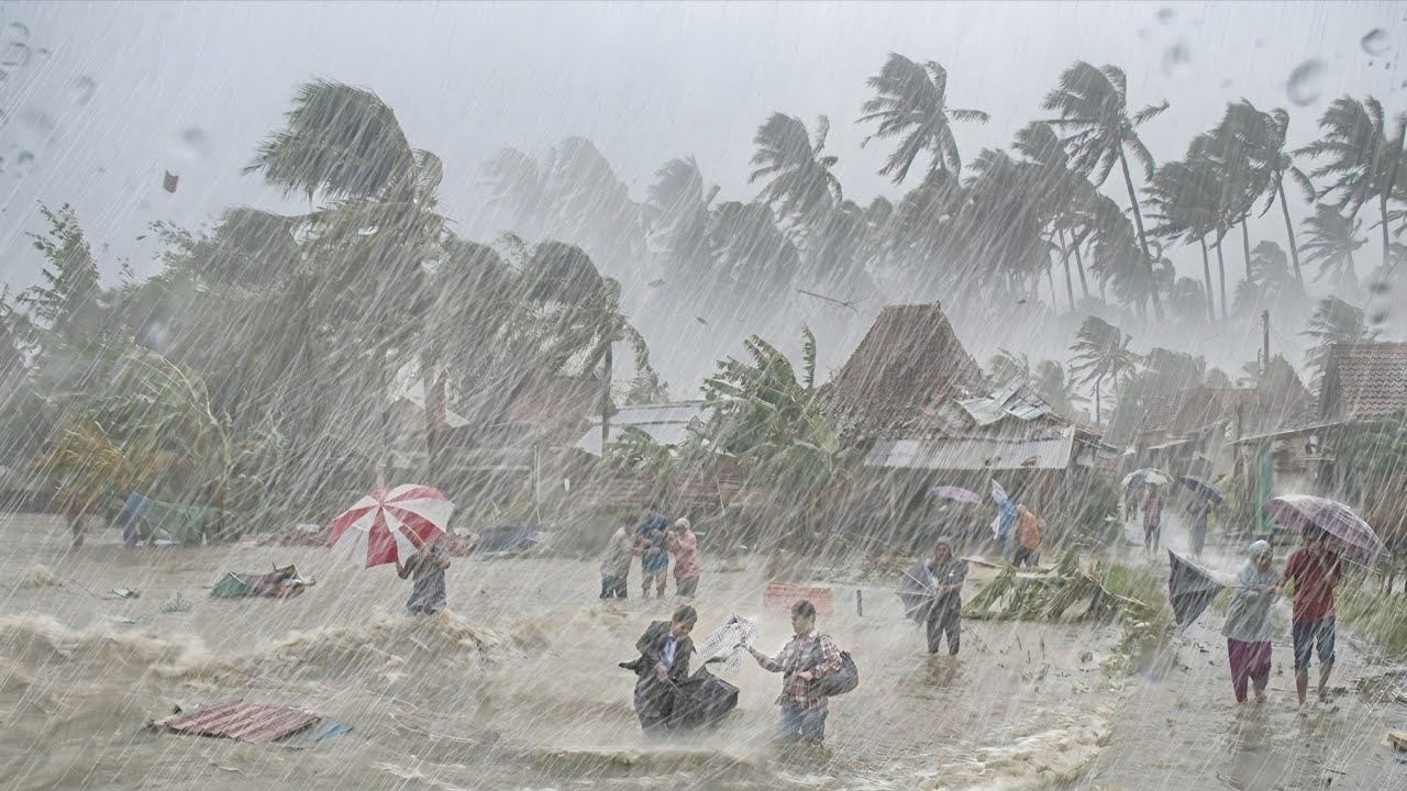 АЗИЯ В ТРЕСКИХ СИТУАЦИЯХ! СУПЕР ЛИВЕНЬ РАЗРУШАЕТ СТАБИЛЬНОСТЬ ДЕРЕВНИ, ВЫЗЫВАЯ ГИГАНТСКИЕ НАВОДНЕНИЯ