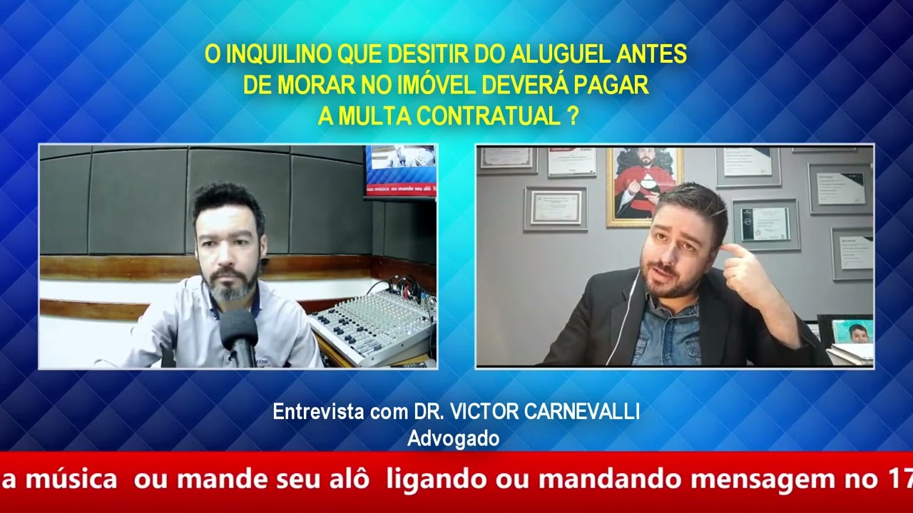 O INQUILINO QUE DESISTIR DO ALUGUEL ANTES DE ENTRAR NO IMÓVEL PODE DESISTIR DA MULTA CONTRATUAL?