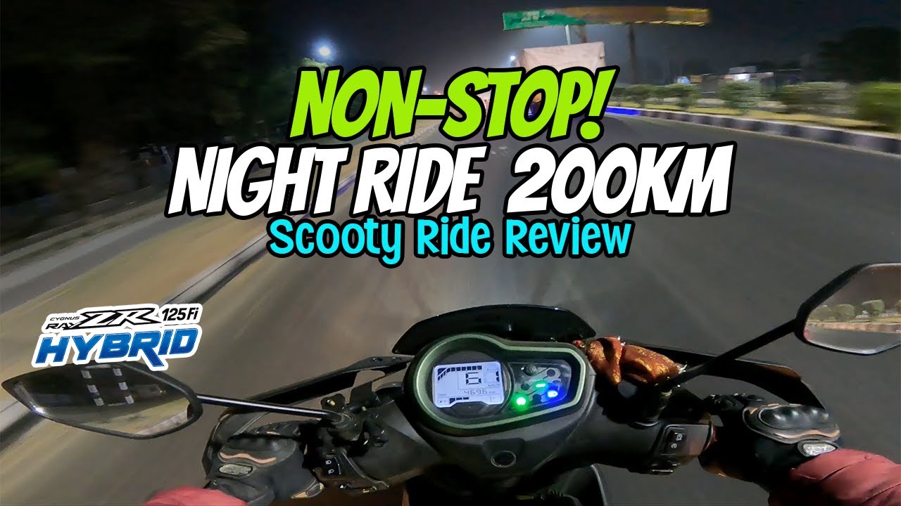 RayZR 125 Long Ride Owner Review 250 KM Nonstop Night Ride😨😱 | Mileage, Headlight & Safety.