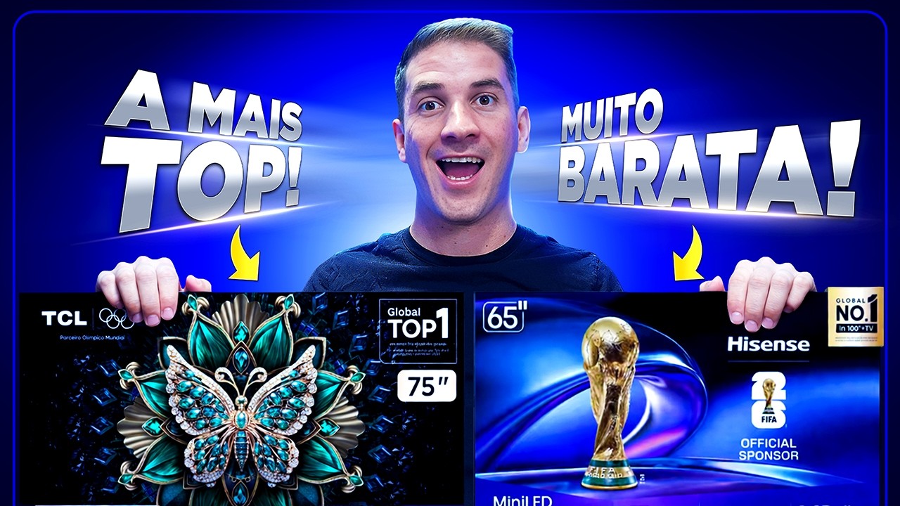 QUAL TV de TELA GRANDE COMPRAR? GUIA dos MELHORES MODELOS!