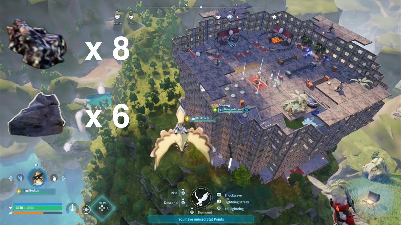 8 Ore 6 Coal Mega Base Tour & Advanced Build Guide @ 190 , -38 Palworld Tips & Tricks