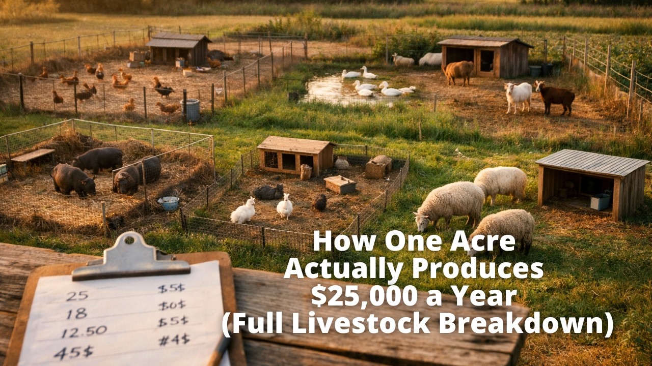 1 Acre, 6 Animals, $25K Profit — Here’s the Math