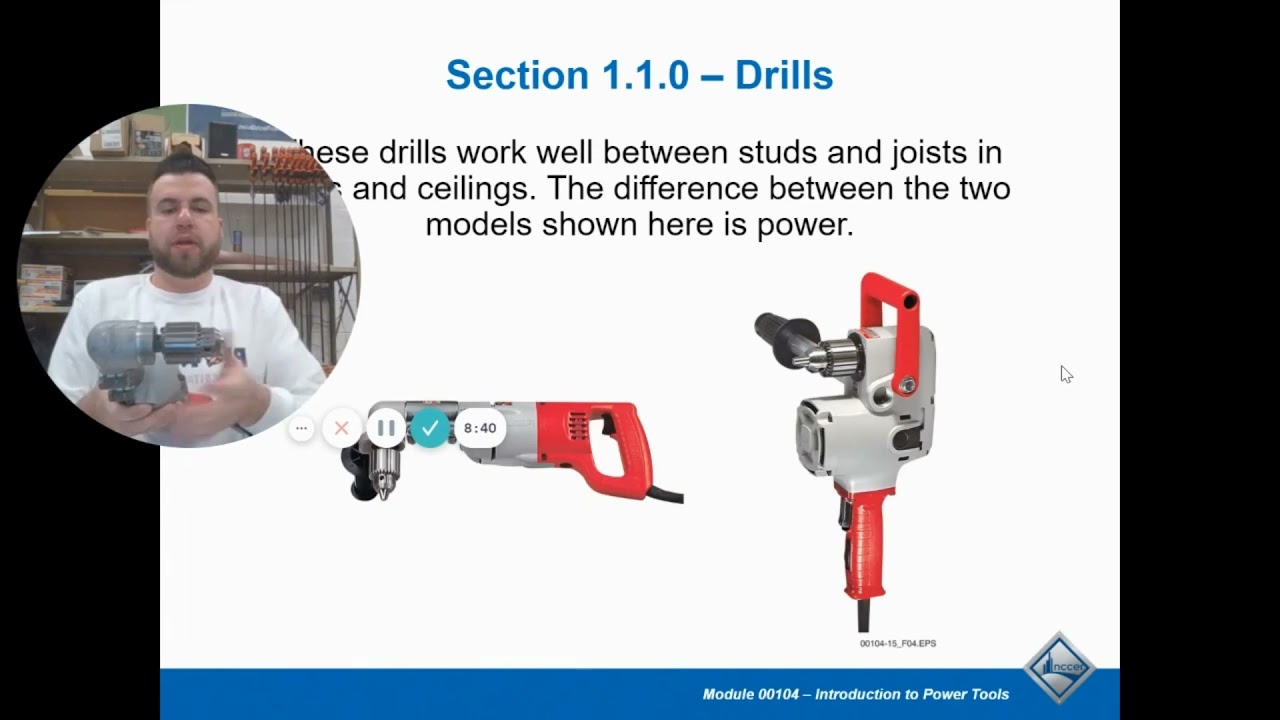NCCER CORE Mod 4 Part 1:  Drills