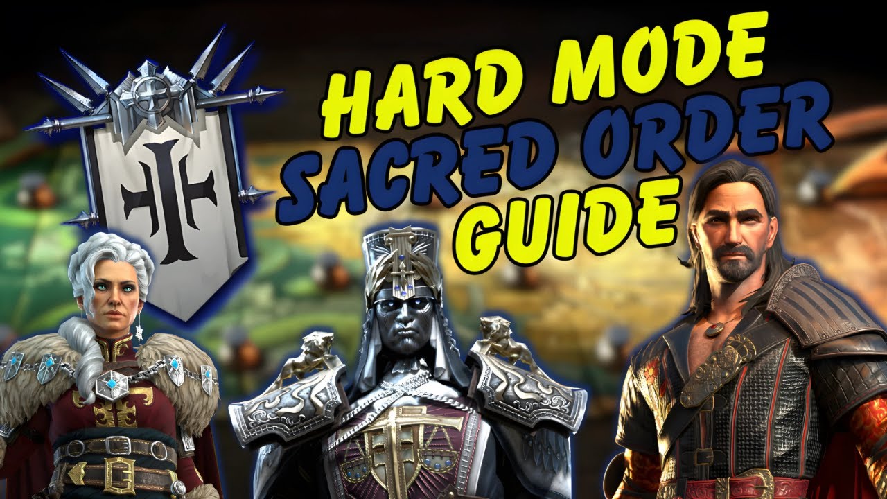 Sacred Order Hard Mode 1-21 FULL GUIDE | How to 3★ Every Stage & Trial |Raid Shadow Legends