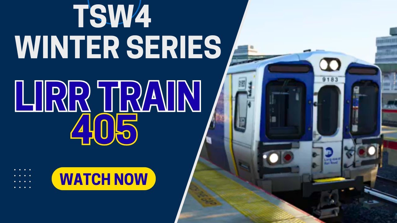 TSW4 Winter Series: LIRR Port Washington Train 405 - Woodside to NY Penn