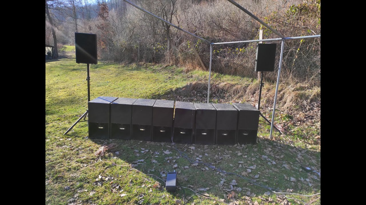 MTH 30 tapped horn subwoofer gemessen Pa Anlage erstes Video EAW JF 200