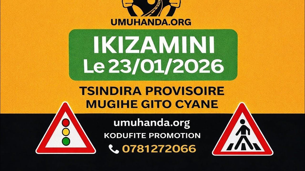 🚦📘 IKIZAMINI 23/01/2026 | Amategeko y’Umuhanda | Ibibazo 20 n’Ibisubizo | Tsindira Provisoire vuba 🎯