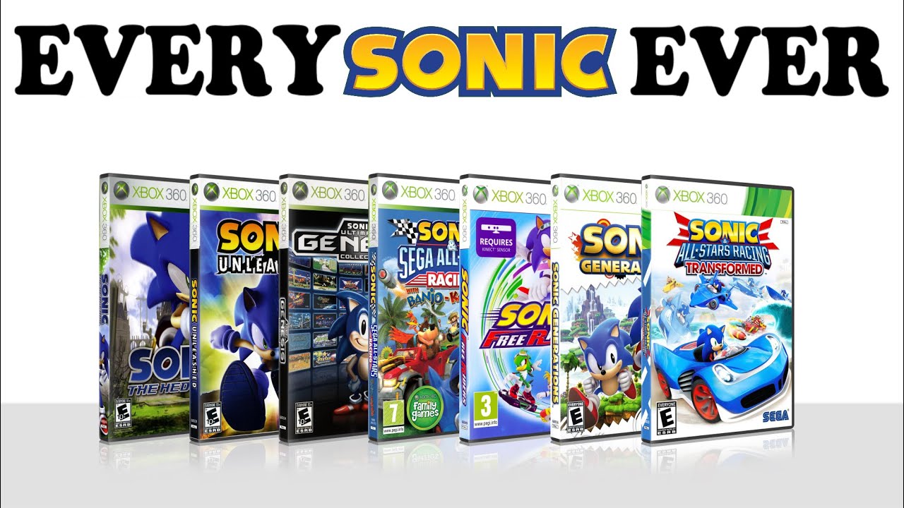 Evolution of Sonic Games for XBOX 360 | 2006-2012 (Unboxing + Gameplay)