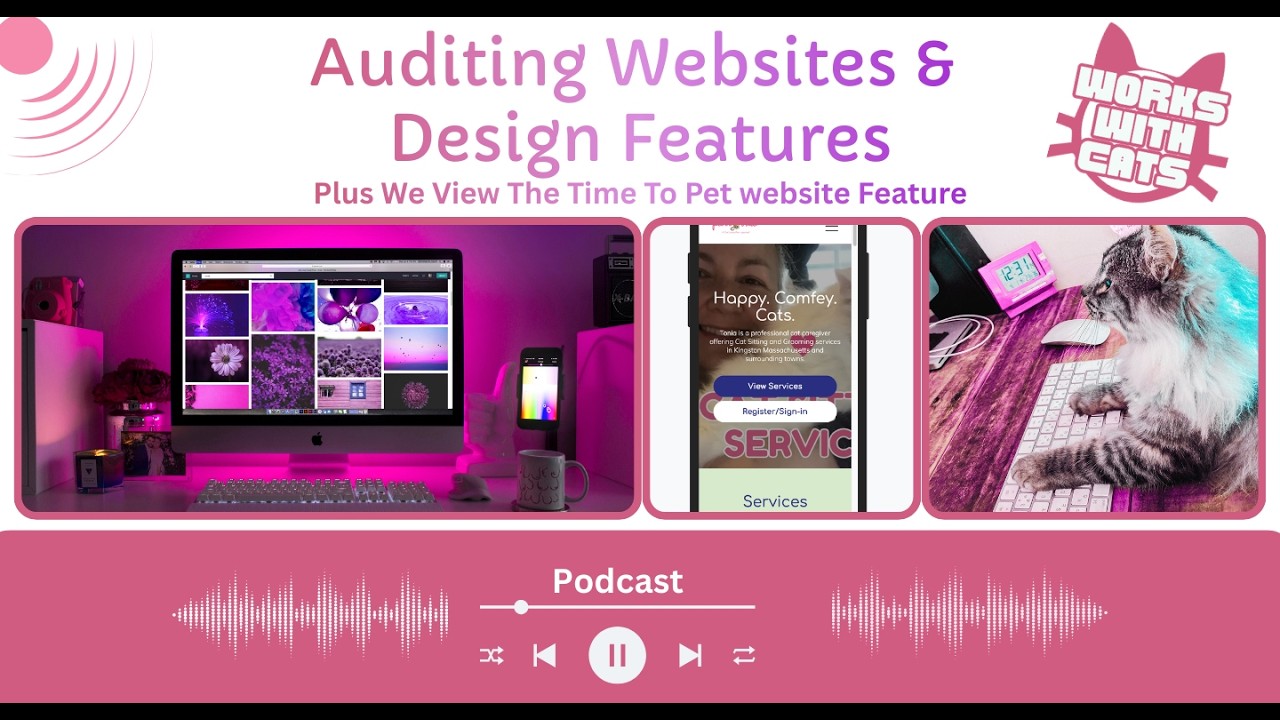 Work With cats Podcast: Auditing Websites & Design Features plus time to pet's web feature in beta