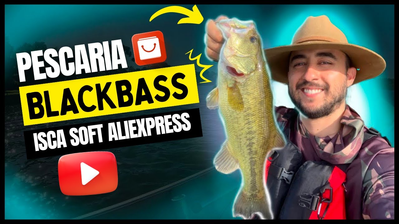 Como usar isca soft para Pescaria de black bass aliexpress dicas de montagens
