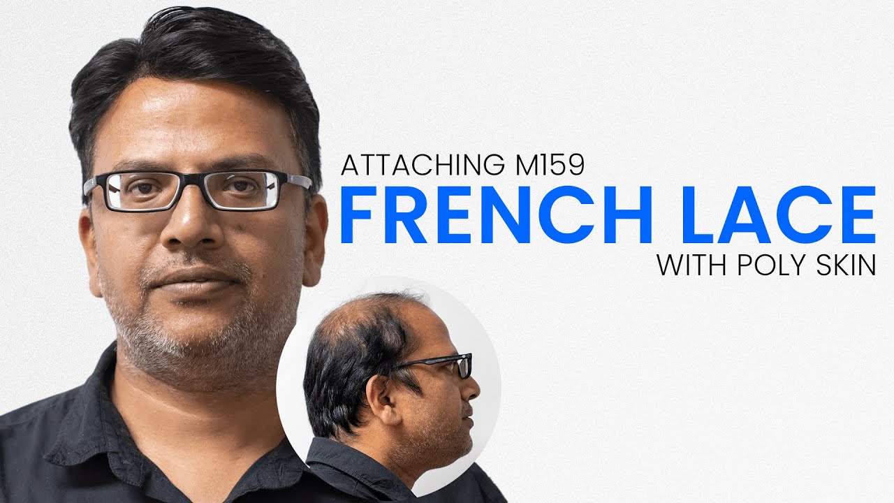 M159 French Lace With Poly Skin Perimeter | Glue & Tape Installation