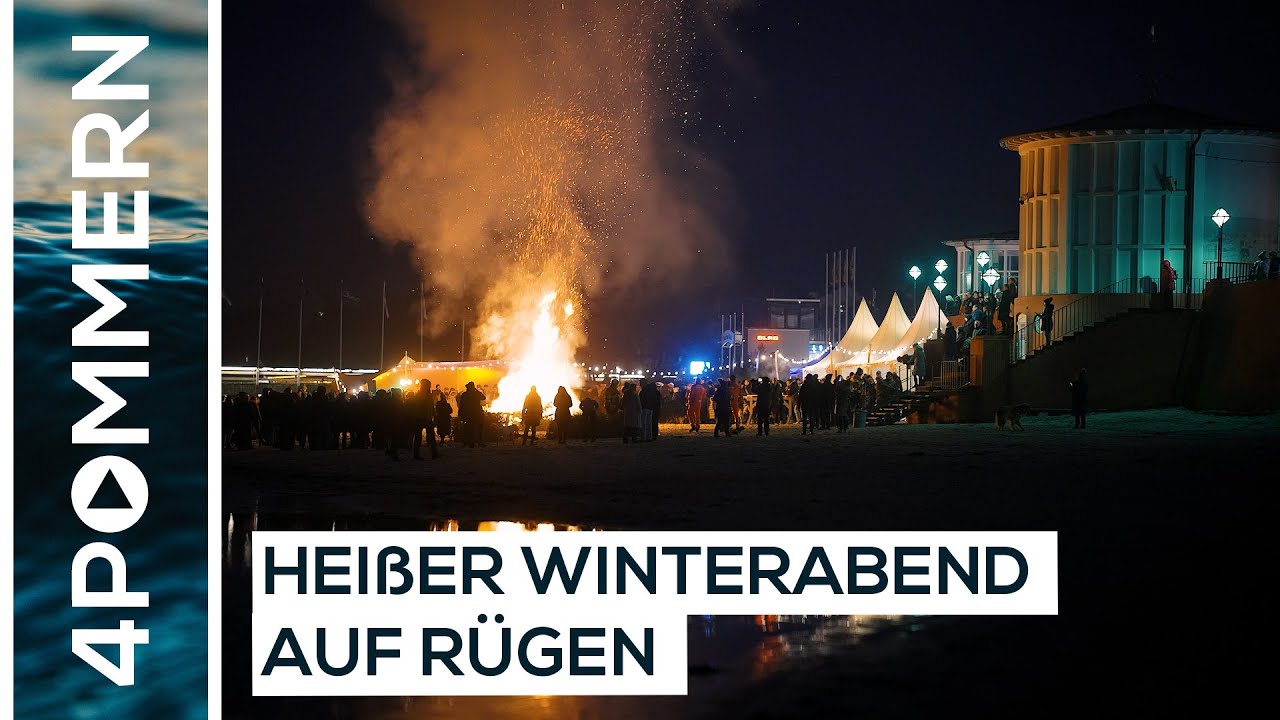 Tannenbaumverbrennen mit Herz: Rügen leuchtet im Januar | Rügen TV