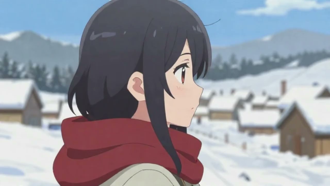 雪深い日本の風景と少女⛄️ !!  LOFI short sound